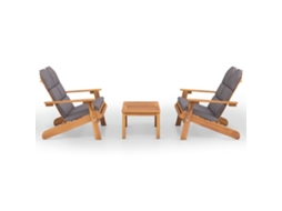 Garden Lounge Set, Garden Lounge Sets Vidaxl Marrom Madeira De Acácia (n/a)