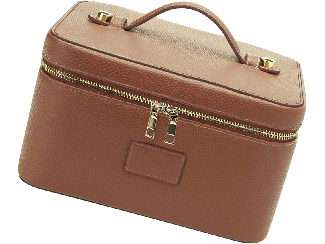 Necessaire SFUSHOS de viagem em couro com divisória