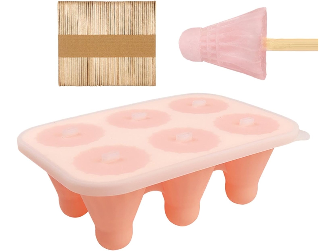 Formas De Silicone Em Formato Badminton Uso Com – Reutilizáveis Sorvete Palitos Madeira Máquina Forma Exclusiva