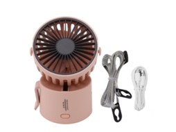 Ventilador Portátil Usb Colar Rosa com Cordão