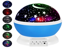 Projetor Lurelia Led Star, Usb, Rotação 360°, RGB, Céu Estrelado, para Sala 13 x 13 x 14,5 Cm Versão 2