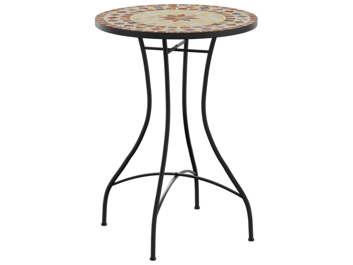 Mosaic Bistro Table, Mosaic Bistro Tables Vidaxl Laranja Cerâmica (50 X 70 Cm)