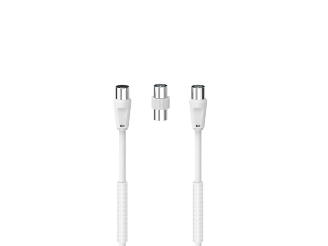 Cabo Coaxial HAMA Branco