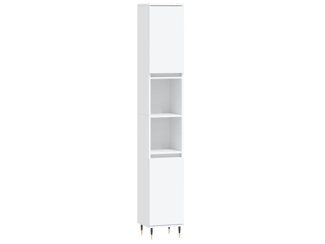 Bathroom Cabinet, Bathroom Cabinets Vidaxl Branco Madeira Processada (n/a)