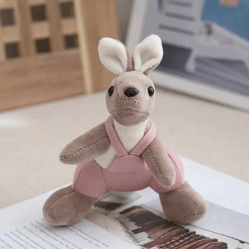 (rosa) Chaveiro De Pelúcia De Canguru Australiano Fofo De 17 Cm Para Mochila