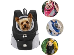 Mochila de Transporte para Cães, Preta AQUAFORGE