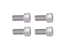 Laxiscreed - Parafusos De Cabeça Hexagonal Em Aço Inox A2, Rosca Fina 1,25mm Para Trabalhos Precisos De Montagem
