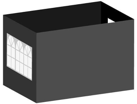 Pack 4 Toldos Laterais para Tendas PRESENTES MIGUEL  2L1V1P (3x4,5 m - Preto)