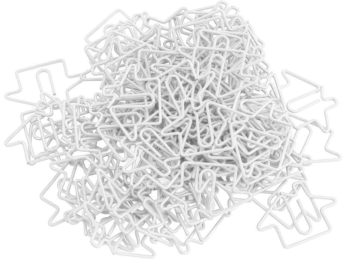 100 Clips De Papel Em Formato De Casa, Materiais De Escritório Criativos, Acessórios De Mesa Para Es Gokoco