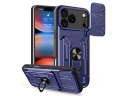 Capa Para Iphone 17 Pro Max Com Proteção Deslizante Para A Câmera E Compartimento Para Cartãohw