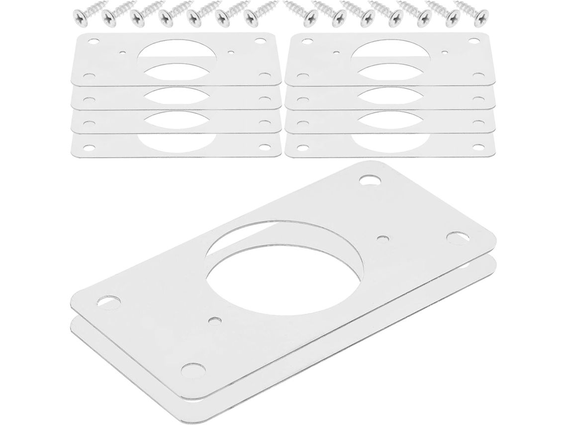 Placa De Reparo Para Dobradiça Porta Armário, 10 Peças, Pequena E Compacta, Para Montagem Em Móveis De Armários Cozinha