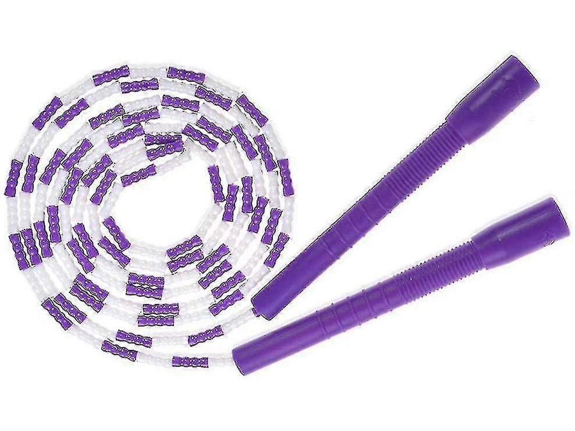 Corda De Pular De 9 Pés Com Contas Macias, Ajustável, Sem Emaranhamento, Corda De Pular Fitness Aquaforge