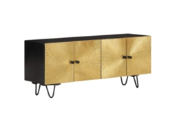 Vidaxl Móvel De Tv 110x30x45 Cm Madeira De Mangueira Maciça
