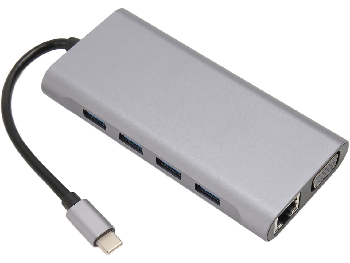 Hub Usb-c 11 Em 1 Com Adaptador Multiportas De Alta Velocidade E 4