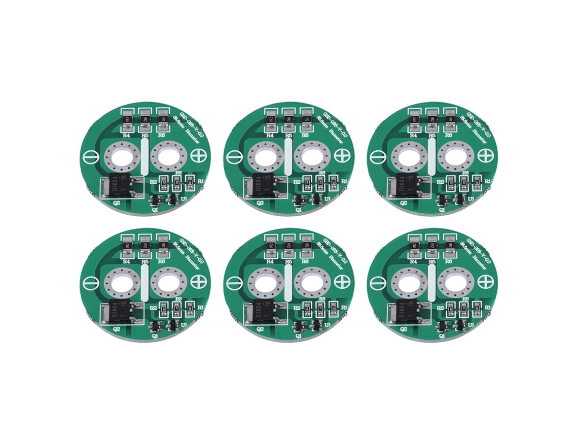 6 Peças/conjunto Capacitor Super Farad De 2.5v Com Módulo De Placa De Proteção Componentes Eletrônicos