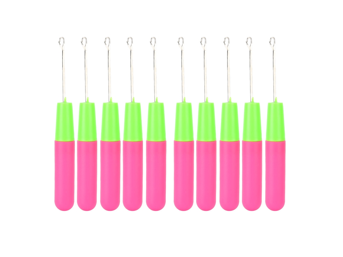 2026 10pcs Agujas de Tejer para Trenzas Y Dreadlocks de Pelo Con Mango Cómodo Y Duradero