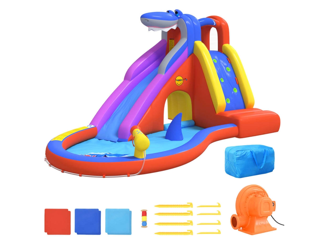 Escorrega aquático insuflável HAPPY HOP Multicolor PVC