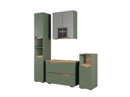 Móveis De Banheiro Marelle, 4 Partes, Verde/artisan, Vicco