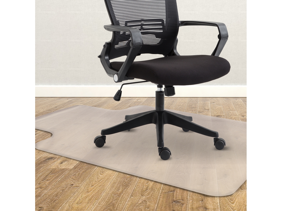 Tapete Protetor Pvc Transparente 90x120 Cm Para Cadeira De Escritório