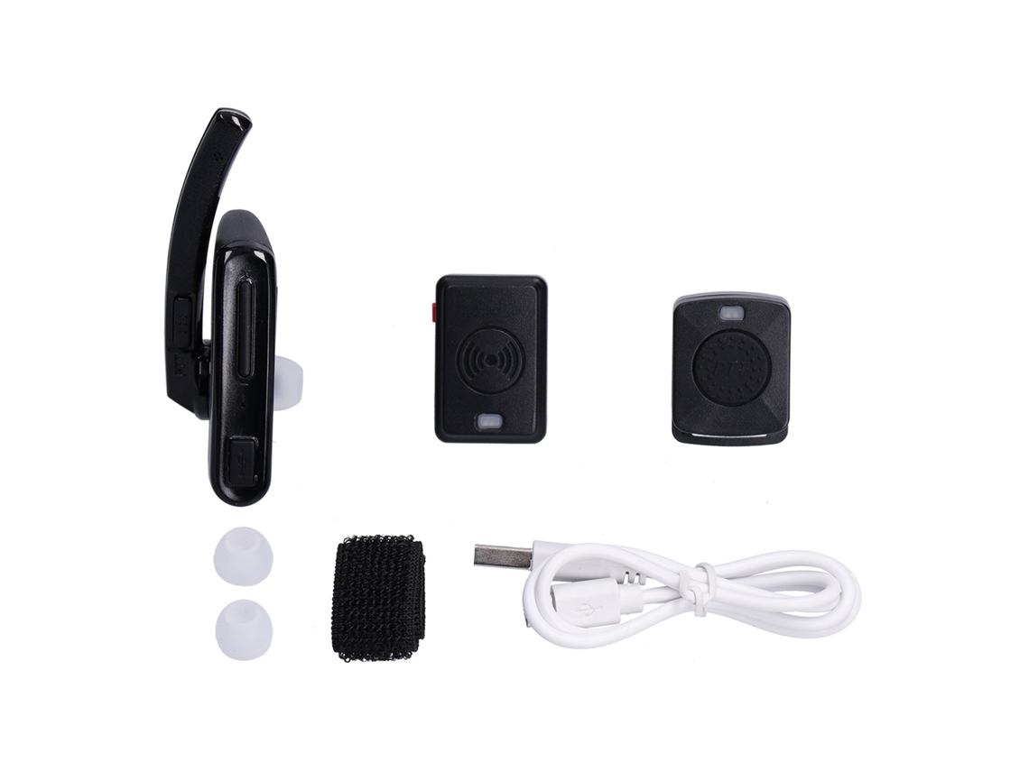 Fone de Ouvido Ptt Bluetooth Walkie Talkie com Bateria EOOCOO