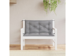 Vidaxl Almofadões Banco Jardim 2 Pcs 100x50x7cm Tecido Oxford Cinzento