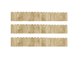 Border Roll, Border Rolls Vidaxl Marrom Madeira De Pinho Impregnada (n/a)
