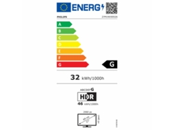 Monitor PHILIPS 27M1N5500ZA/00 (Preto - Flicker free - 27" - Quad HD - Tomada EU - 1 ms)