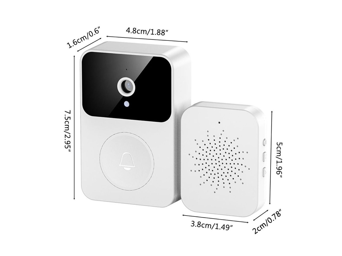 Campainha de Vídeo Sem Fio Inteligente para Casa, Hd Visual Klb Brilvibera wer