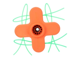 Cabeza De Cortacésped De Nailon Con 4 Líneas Accesorio De Podadora De Césped Naranja