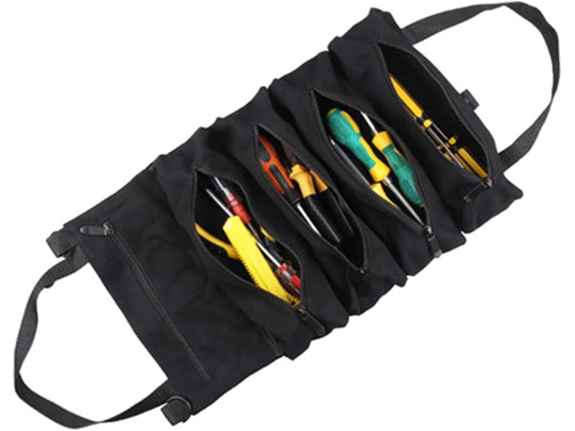 Bolsa multifuncional Dioche com 5 compartimentos com zíper para guardar chaves, soquetes e outros acessórios Fenda.