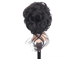 Extensão De Cabelo Em Moño Com Garrón Portátil Rizado Ondulado Para Mulheres