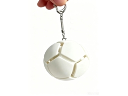 Chaveiro Antiestresse com Botão de Bola de Futebol, Pequeno Acessório para Fãs de Futebol.