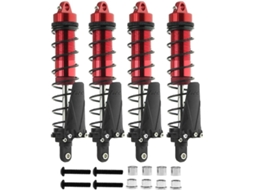 Amortecedor Rc Metal 110mm para Axial Scx10 Axi03007 Rbx10 D90 Trx4 Carro Vermelho SFUSHOS