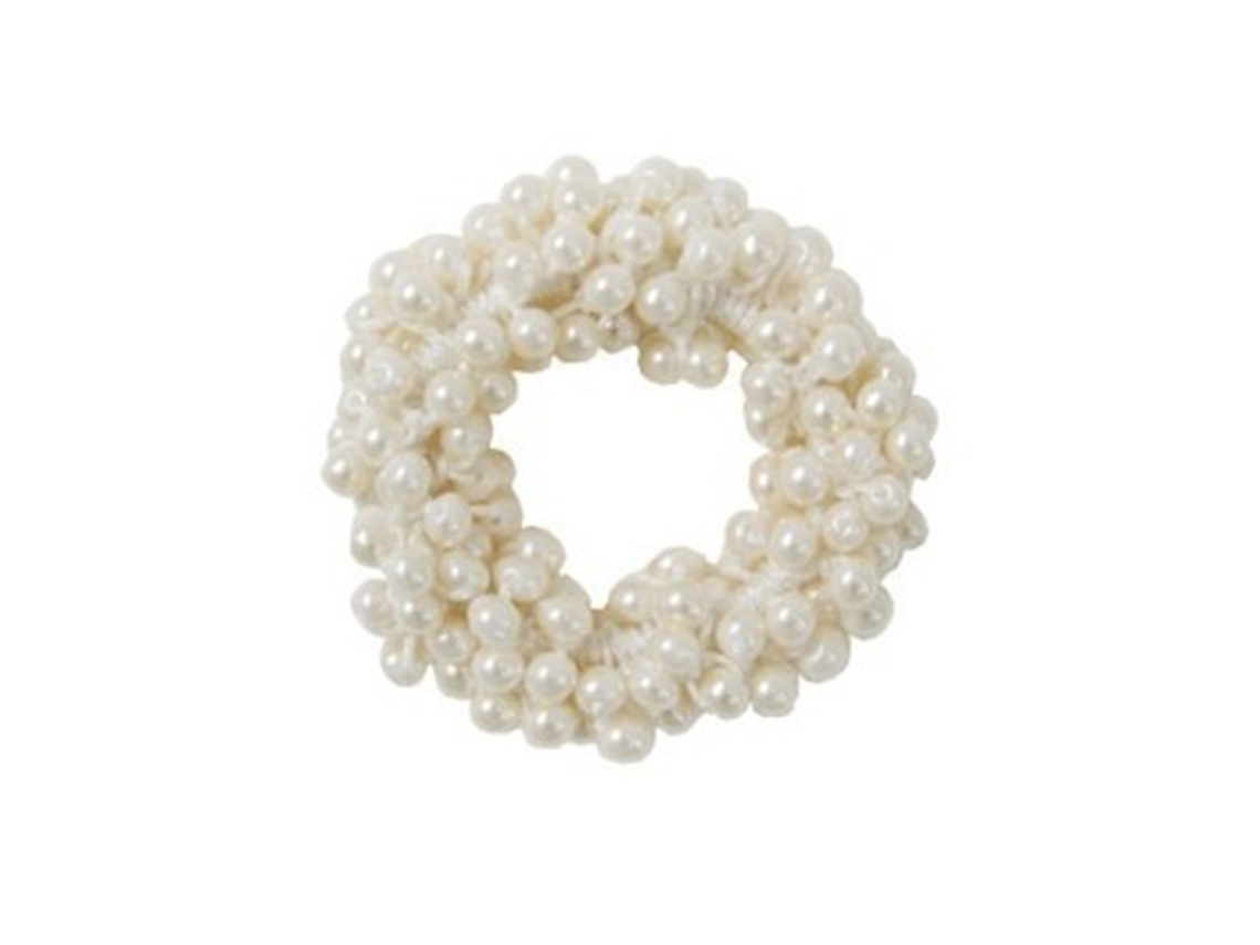 Elástico De Cabelo Feminino Com Pérola Falsa