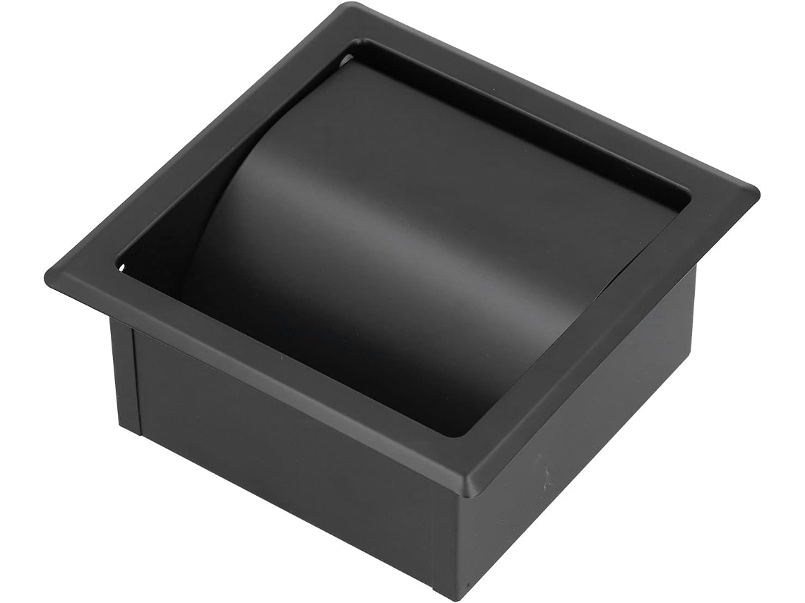 Suporte Para Papel Higiênico Luqeeg Em Aço Inoxidável 304com Design Elegante Banheiros Residenciais E De Hotéis, Preto