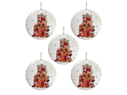Ornamento De Madeira Barry Wood Papai Noel Meme Divertido Decoração Natal Pendente B