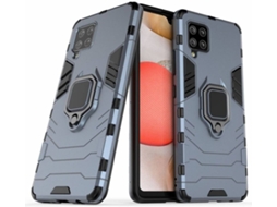Capa + Película Samsung Galaxy A42 HFS-HOUSE Kickstand Cinzento