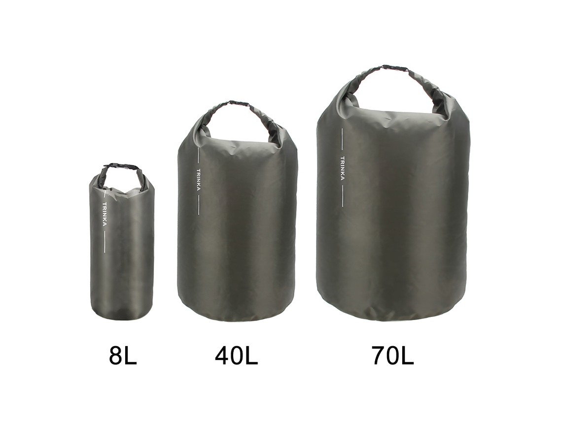 BOLSA IMPERMEÁVEL BUSINESS 8l/40l/70l, portátil, para camping, hiking, caiaque, passeios de barco, rafting (S/MARCA)
