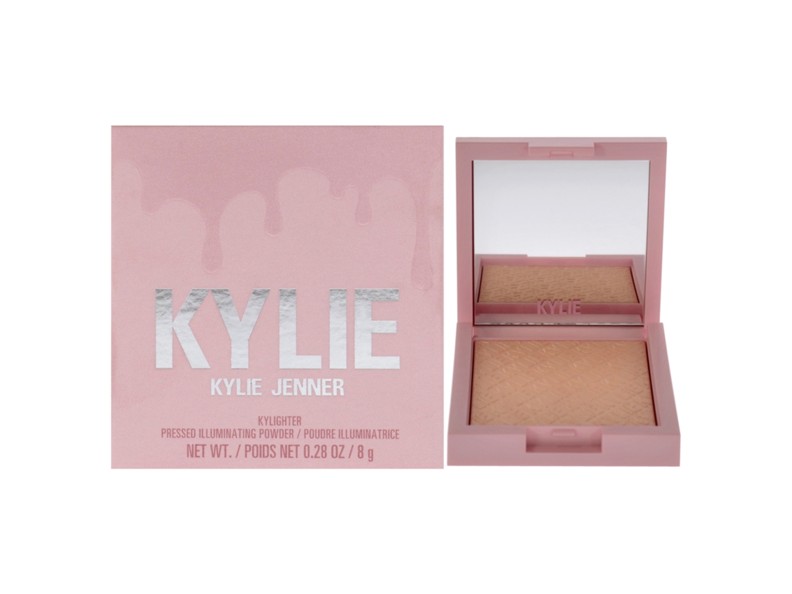 Pó iluminador prensado Kylighter - 060 Queen Drip da KYLIE COSMETICS para mulheres - iluminador de 0,28 oz