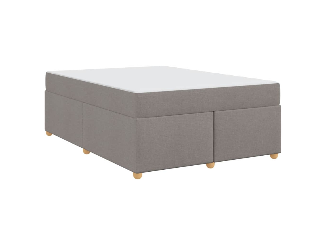 Conjunto 1 Cama Moderna Vidaxl Castanho-acinzentado Tecido (140 X 200 Cm)