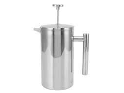 Cafeteira French Press De Aço Inoxidável 304 Com Bule De Parede Dupla, Prensa De Café Artesanal Com Filtro De Tela, 800ml Brilvibera