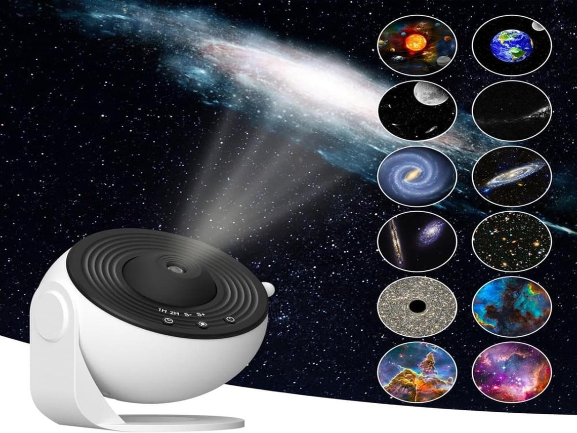 Lurelia Projetor Galáxia Led, Rotação 360°, Céu Estrelado, Para Quarto