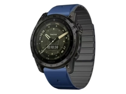 Bracelete para Garmin XIAOMOYU em Silicone bicolor preto e azul (22mm)