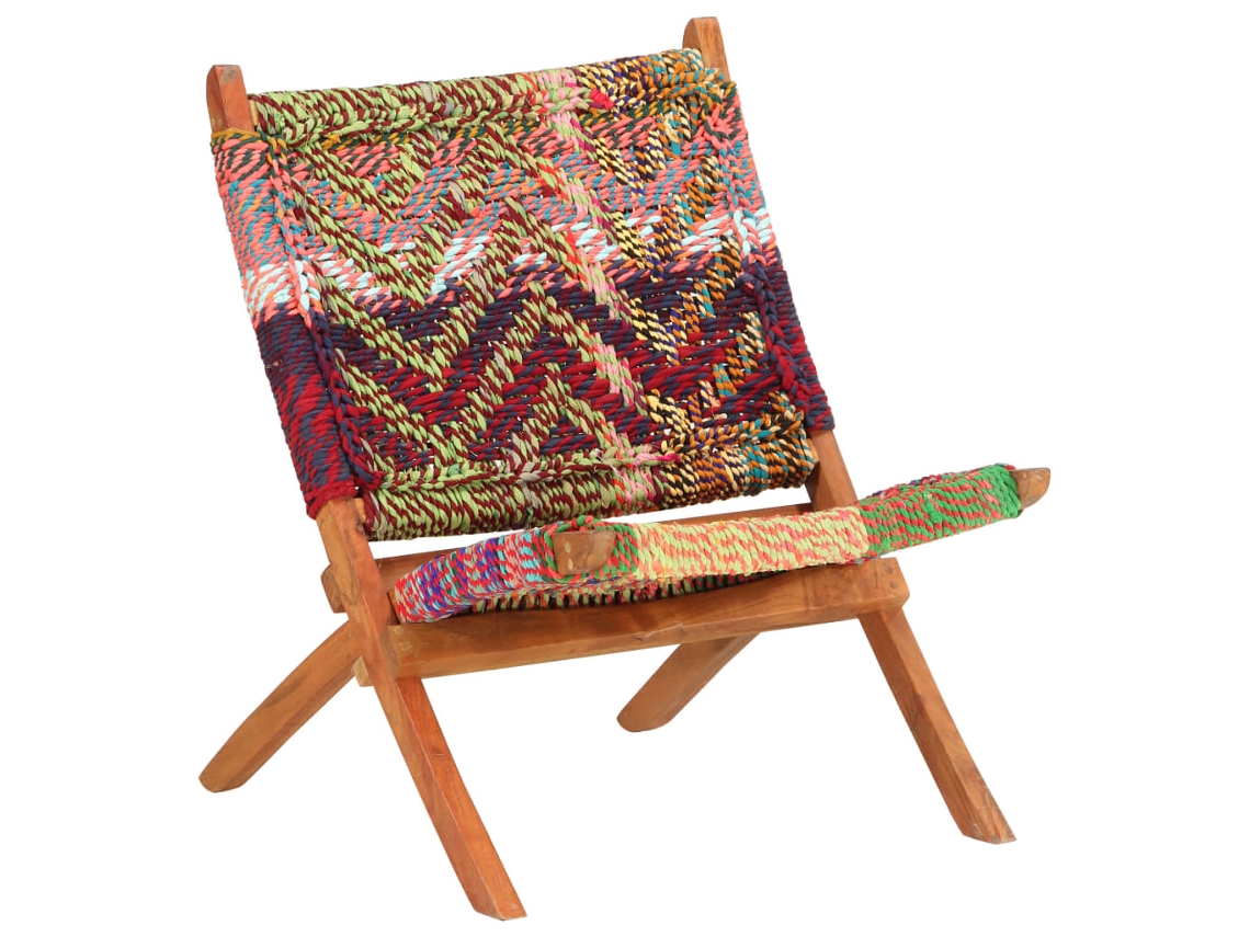 Folding Chair, Folding Chairs Vidaxl Multicolor Tecido