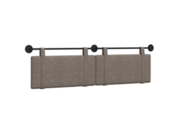 Conjunto 1 Cabeceira Moderna Vidaxl Cinzento Couro Sintético (190 X 55 X 5 Cm)