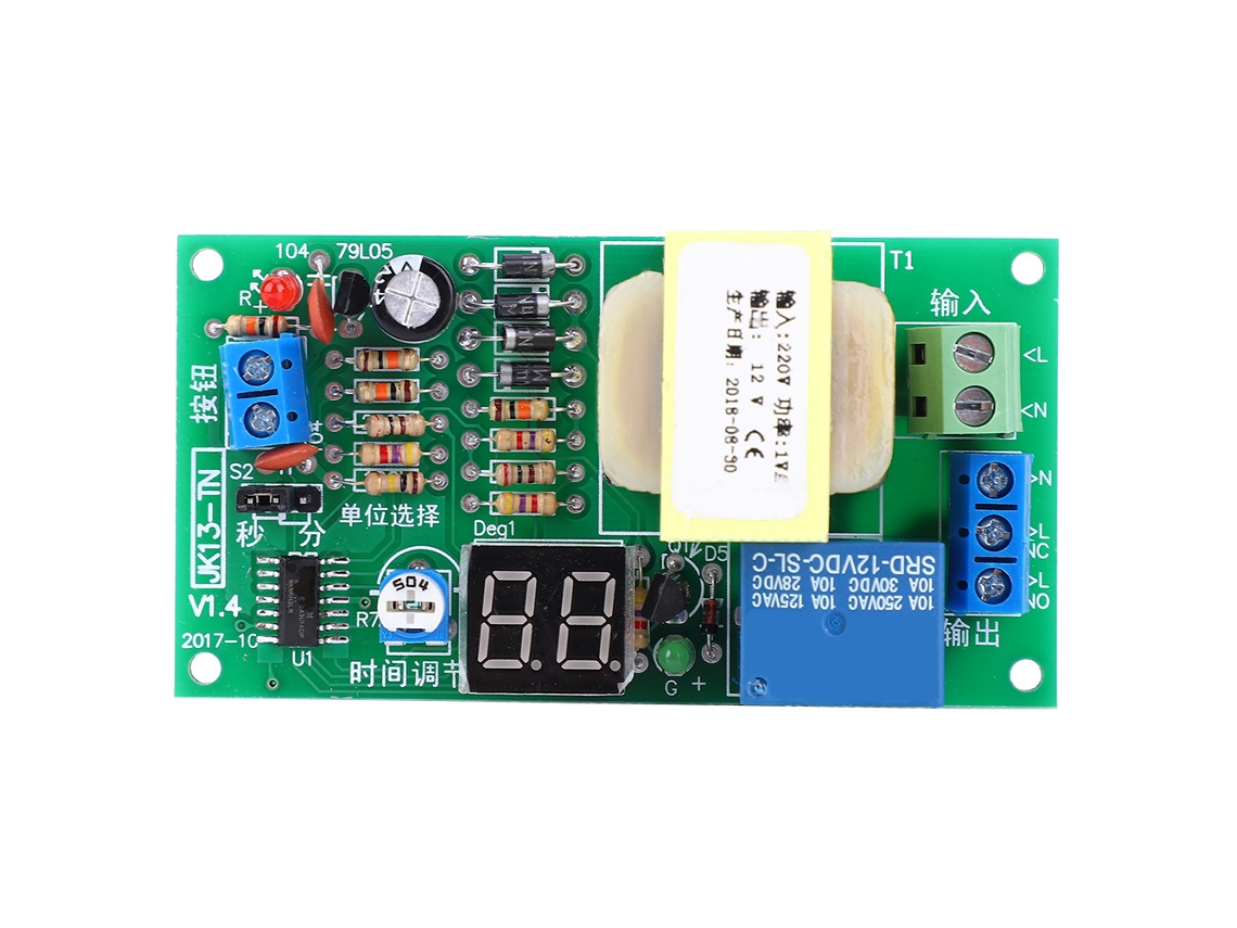 Módulo Relé Atraso Timer Switch De Alta Precisão Com Display Digital Jk13-tn Suprimentos Elétricos