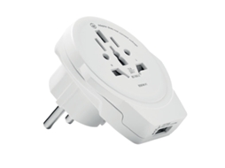 Adaptador De Viagem Midocean World Para Europa, Tamanho Único, Branco