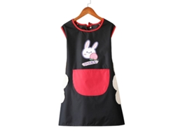 Delantal De Cozinha Com Estampa De Desenhos Animados Bonitos, Ajustável, Impermeável E Anti-óleo Negro Rojo