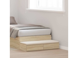 Vidaxl Gavetas De Cama Com Gaveta Carvalho Sonoma 90 X 36,5 X 16,5 Cm
