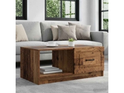 Vidaxl Mesa De Centro Madeira Antiga 90 X 50 X 37 Cm